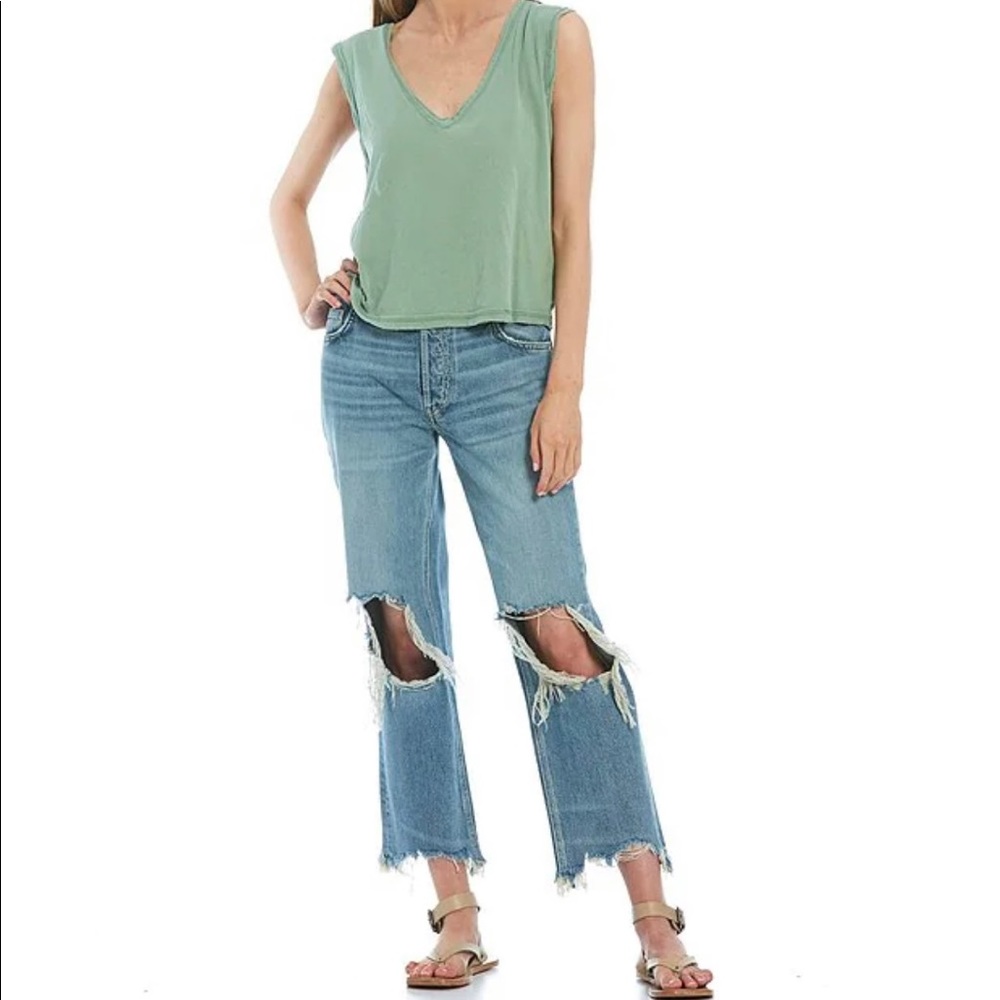 Free People Relaxed Fit Open Arm Dreamy Tank